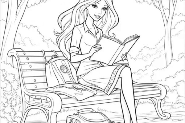 Barbie coloring book printable