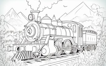 Coloring Book Pages of Trains A Comprehensive Guide