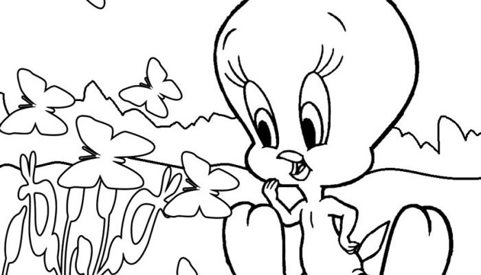 Coloring book tweety bird