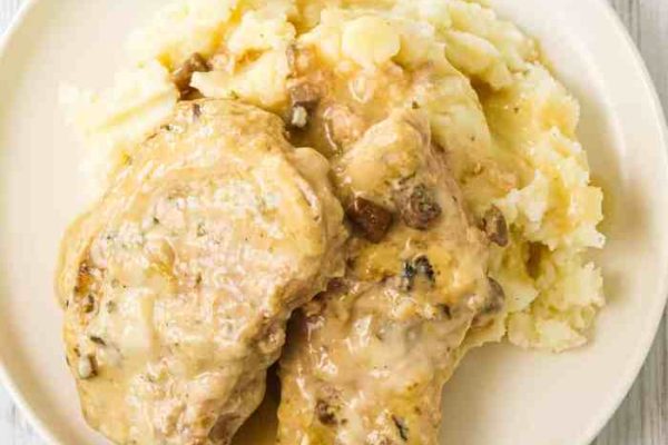 Pork chop slow cooker recipes cream mushroom soup